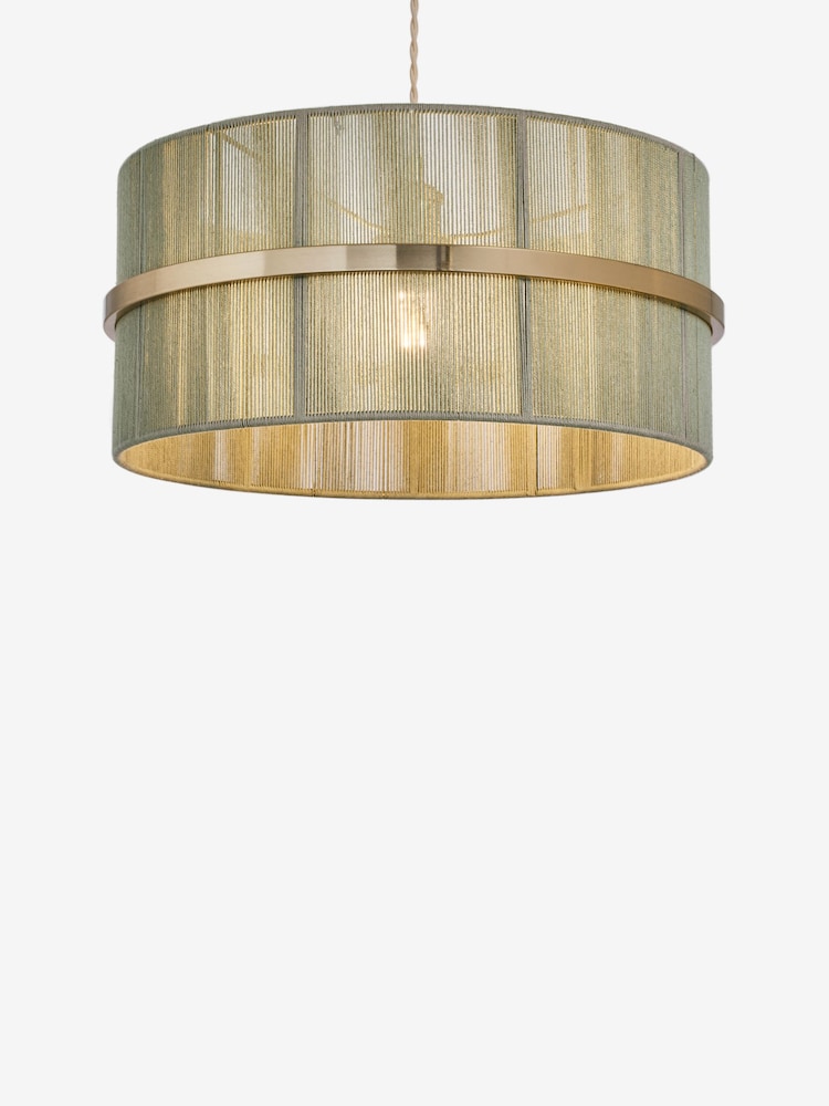 Sage Green Helmdon String Easy Fit Large Light Shade - Image 5 of 5 Sage Green Helmdon String Easy Fit Large Light Shade - Image 5 of 5