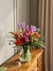 Agapanthus, Antirrhinum and Germini Bright Fresh Flower Bouquet - Image 1 of 4