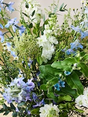 Blue & White Stocks and Delphinium Fresh Flower Bouquet - Image 3 of 6