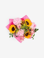 Sunflower & Peony Summer Flower Bouquet in Gift Bag - Image 4 of 6