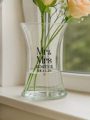 Personalised Personalised Wedding Waisted Vase by PMC - Image 1 of 3