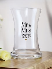 Personalised Personalised Wedding Waisted Vase by PMC - Image 2 of 3