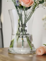 Personalised Personalised Wedding Waisted Vase by PMC - Image 3 of 3