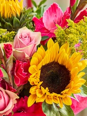 Sunflower and Gladioli Summer Flower Bouquet in Gift Bag - Image 2 of 3