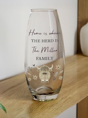 Personalised Personalised Highland Cow Flower Vase by PMC - Image 1 of 4