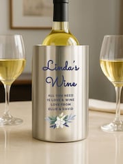 Personalised Personalised Floral Wine Cooler Gift Set by PMC - Image 3 of 3