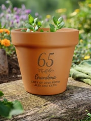 Personalised Personalised Birthday Terracotta Plant Pot by PMC - Image 1 of 4