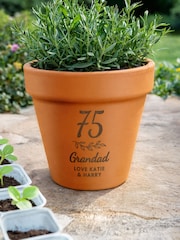 Personalised Personalised Birthday Terracotta Plant Pot by PMC - Image 2 of 4