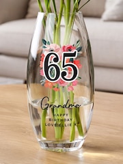 Personalised Personalised Birthday Flower Vase by PMC - Image 1 of 3