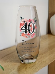 Personalised Personalised Birthday Flower Vase by PMC - Image 3 of 3