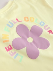 Little Bird by Jools Oliver Yellow Slogan Boxy T-Shirt - Image 4 of 4