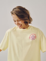 Gul Slogan - Little Bird by Jools Oliver Boxy T-Shirt - Billede 5 af 10