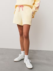 Little Bird by Jools Oliver Pastel Yellow Tie Waist Shorts - Image 6 of 11