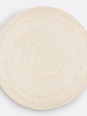 La Redoute Intérieurs Bleached Aftas Round Bleached Jute Rug - Image 2 of 4