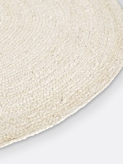 La Redoute Intérieurs Bleached Aftas Round Bleached Jute Rug - Image 3 of 4