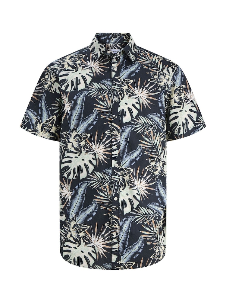 JACK & JONES Black Resort Printed Shirts 2 Pack - Image 8 of 8