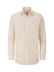 Skopes Cream Tailored Fit 100% Cotton Double Cuff Dobby Shirt - Image 4 of 6