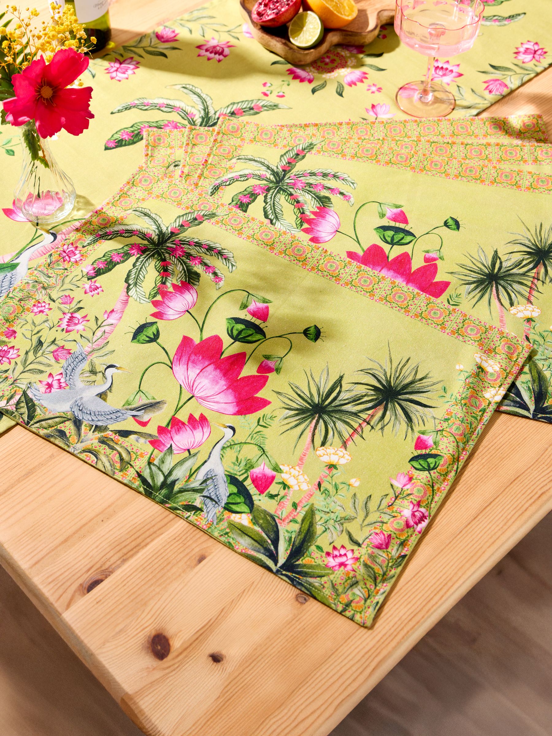 Joe Browns Unisex Green 4 Pack Herons Haven Placemats - Image 1