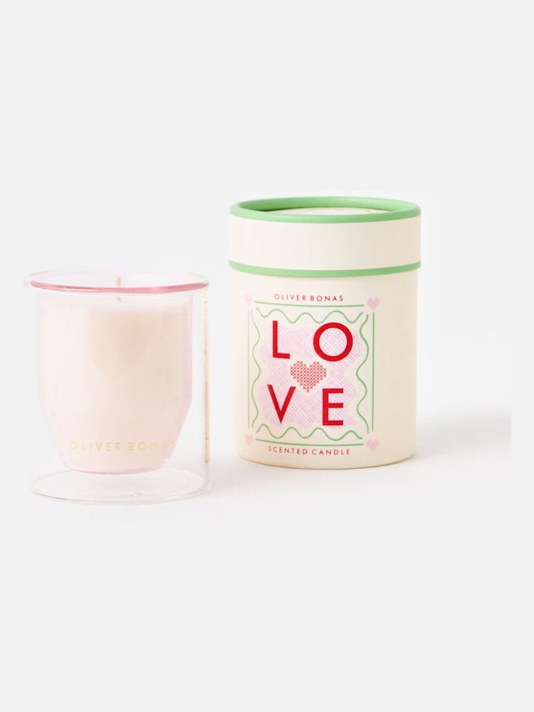 Oliver Bonas Pink Love Pink Pepper Scented Candle - Image 1 of 5