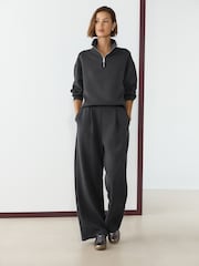 Czarny - Slinky Quarter Zip Sweatshirt - Obraz 1 z 7