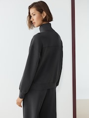 Czarny - Slinky Quarter Zip Sweatshirt - Obraz 3 z 7