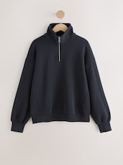 Czarny - Slinky Quarter Zip Sweatshirt - Obraz 5 z 7