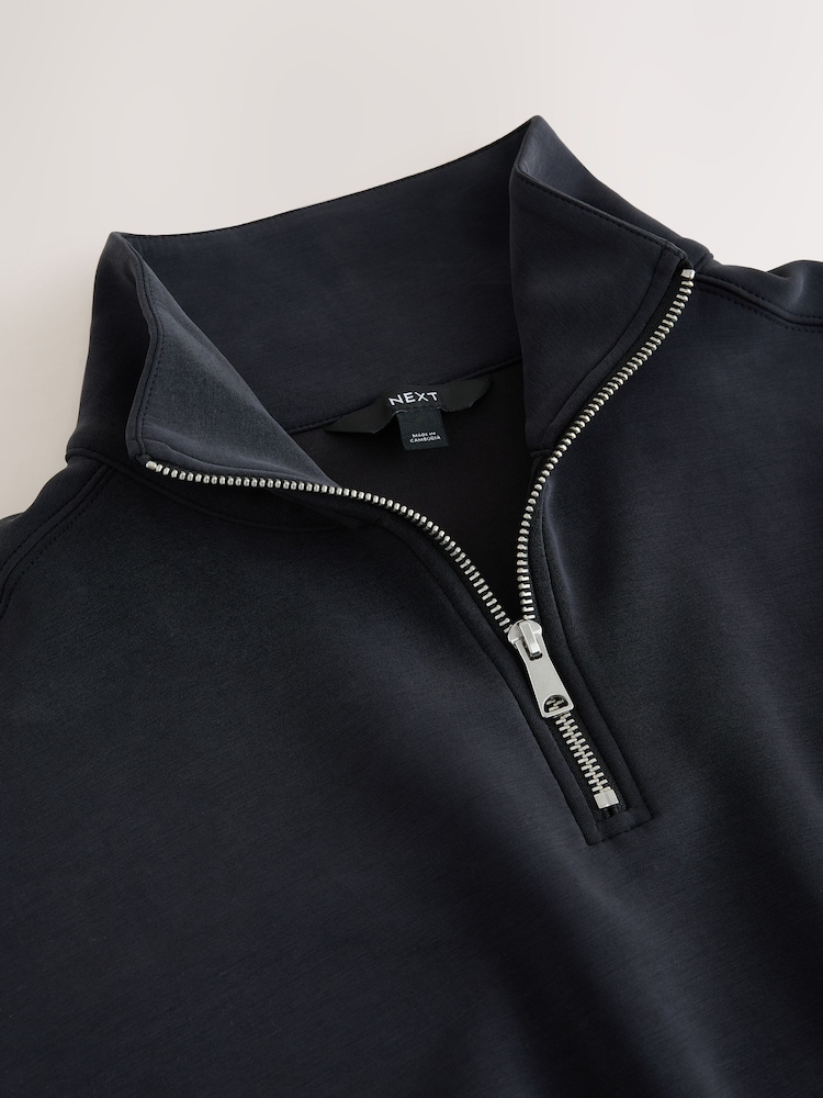 Czarny - Slinky Quarter Zip Sweatshirt - Obraz 7 z 7