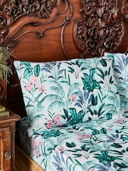 Joe Browns Aqua Flamingo Frenzy Cotton Sateen Matching Bedding - Image 2 of 3