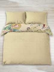 Joe Browns Cream Elegant Cranes Cotton Sateen Reversible Duvet Cover and Pillowcase Set - Image 2 of 3