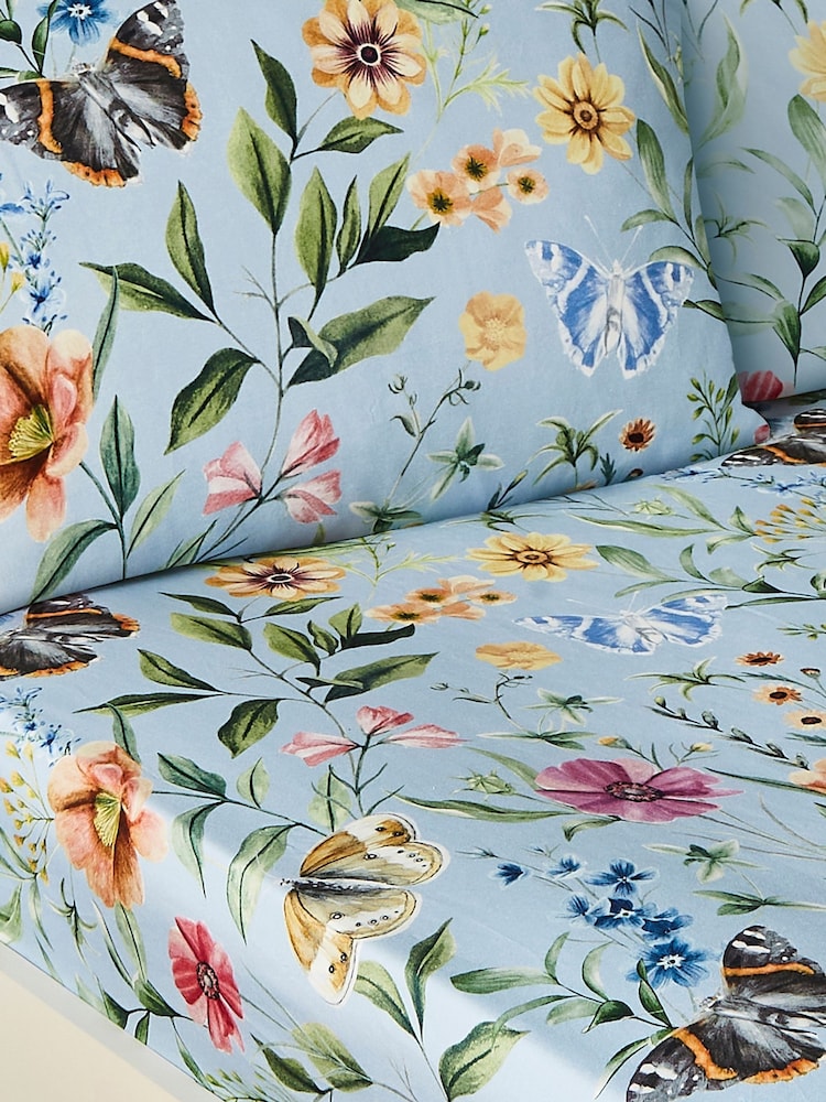 Joe Browns Blue Spring Meadows Cotton Sateen Matching Bedding - Image 3 of 3 Joe Browns Blue Spring Meadows Cotton Sateen Matching Bedding - Image 3 of 3