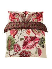 Joe Browns Fuchsia Floral Elephant Cotton Reversible Duvet Cover and Pillowcase Set - Image 3 of 6