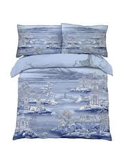 Joe Browns Blue Herons In Flight Cotton Sateen Reversible Duvet Cover and Pillowcase Set - Image 3 of 3