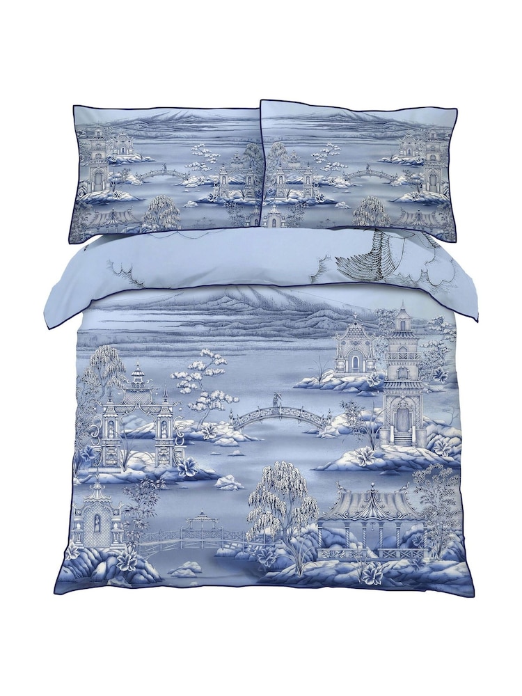 Joe Browns Blue Herons In Flight Cotton Sateen Reversible Duvet Cover and Pillowcase Set - Image 3 of 3