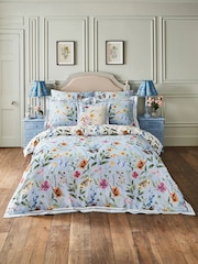 Joe Browns Blue Spring Meadows Cotton Sateen Reversible Duvet Cover and Pillowcase Set - Image 4 of 8