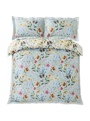 Joe Browns Blue Spring Meadows Cotton Sateen Reversible Duvet Cover and Pillowcase Set - Image 6 of 8