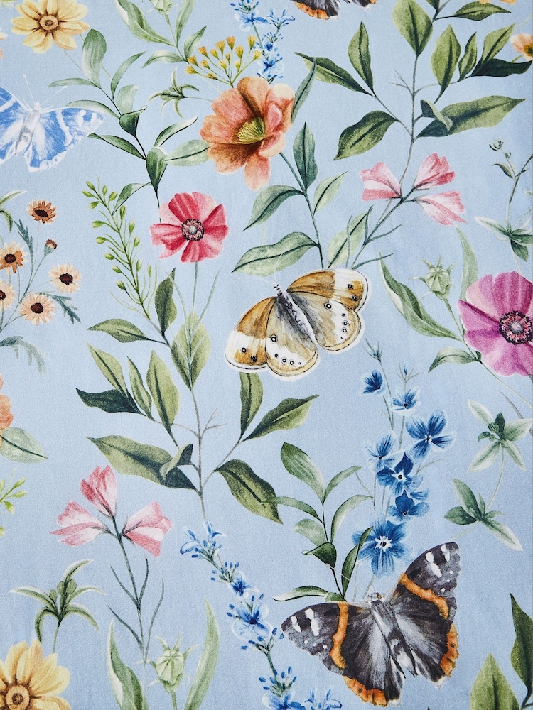 Joe Browns Blue Spring Meadows Cotton Sateen Reversible Duvet Cover and Pillowcase Set - Image 8 of 8