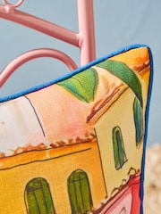 Joe Browns Orange Viva Italia Reversible Garden Cushion - Image 3 of 7