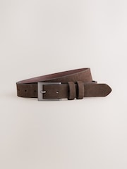 Chocolate Brown Leather Belt - Image 1 of 3