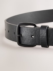 Black Casual Faux Leather Belt - Image 2 of 3