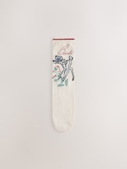 Disney Bambi Deer Licensed Ankle Socks 3 Pack - Image 2 of 6