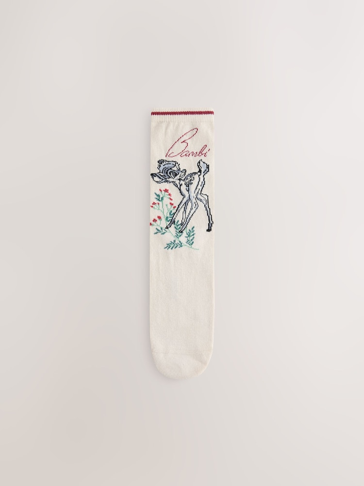 Disney Bambi Deer Licensed Ankle Socks 3 Pack - Image 2 of 6 Disney Bambi Deer Licensed Ankle Socks 3 Pack - Image 2 of 6