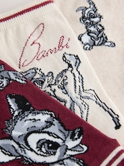 Disney Bambi Deer Licensed Ankle Socks 3 Pack - Image 5 of 6