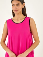 Roman Pink Ric Rac Trim Swing Dress - Image 4 of 5