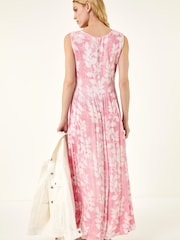 وردي - Roman Leaf Print Crinkle Dress - Image 3 of 5