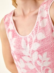 وردي - Roman Leaf Print Crinkle Dress - Image 5 of 5