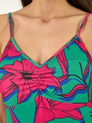 Roman Strappy Tropical Floral Mini Dress - Imagen 5 de 5