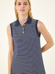 Azul - Roman Stripe Collared Mini Dress - Imagen 4 de 5