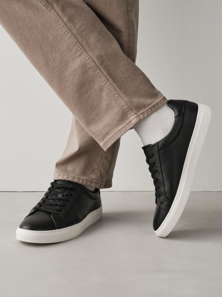 Black Smart Casual Longline Trainers - Image 2 of 7 Black Smart Casual Longline Trainers - Image 2 of 7