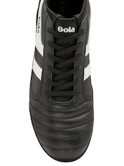 Gola Black Ceptor Turf Microfibre Lace-Up Football Boots - Image 4 of 5