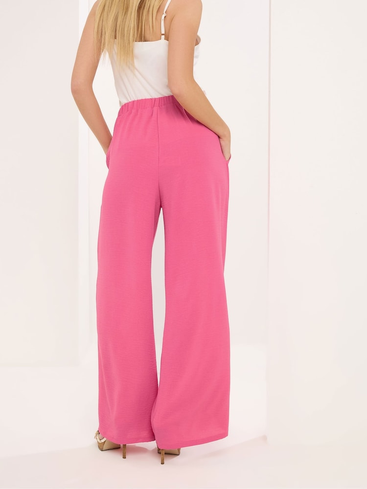 Star by Julien MacDonald Pink Airflow Wide Leg Trousers - Image 2 of 5